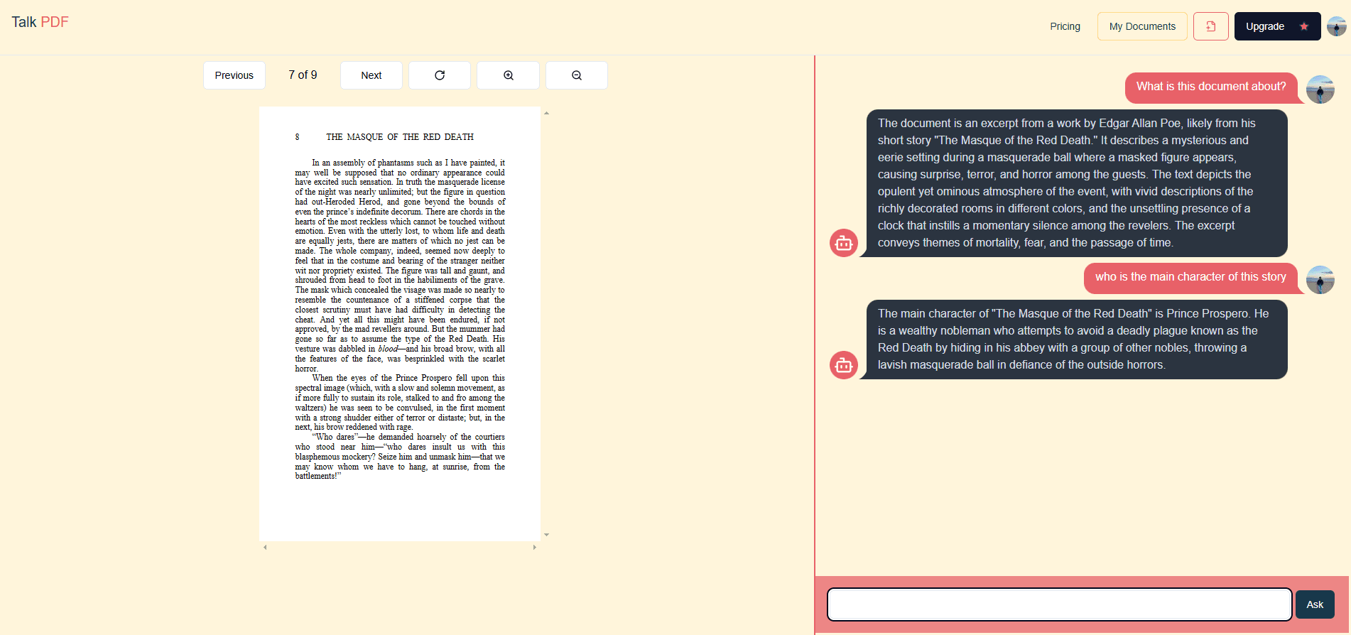 AI-powered PDF assistant